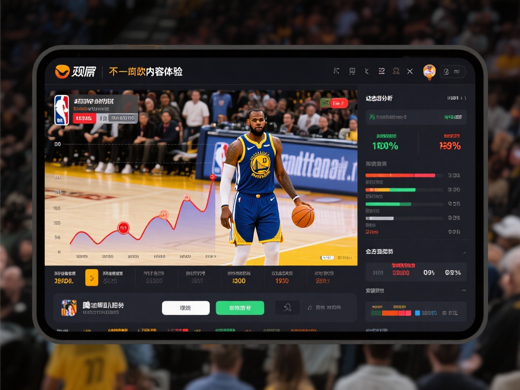 不仅如此，实时数据统计和球员表现分析均可